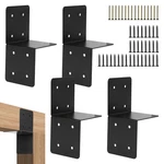 Rasugarlary Pcs Joist Anchor Connector Fit For 4X4 6 Wood Posts, Black. Fixed Price $58.18.