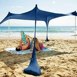 Sun Ninja Pop Beach Tent Shelter UPF50+,GROUND Pegs And Stability Poles. Fixed Price $129.95.