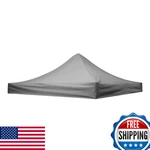 10X10 Grey Canopy Replacement Top For Pop Up Straight Leg Tent Frame. Fixed Price $91.40.