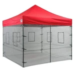 10X10 Canopy Tent Walls, Food Service Mesh Sidewall Kit With Windows, Black. Fixed Price $136.62.