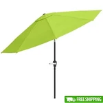 10FT Patio Umbrella Auto Tilt Vented Canopy Freestanding Garden Shade Outdoor Us. Fixed Price $76.80.