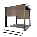 Outdoor Pergola Shade Cover Canopy W/ Heavy Duty Weighted Metal Rod And Paracord. Fixed Price $99.66.