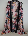 Fortune Swimwear Women's One Size Garden Floral Cold Shoulder Kimono Cover Up. Fixed Price $9.78.
