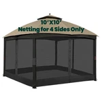 Universal Replacement Mosquito Netting, 10' X Outdoor Canopy Screen 4-PA. Fixed Price $99.99.
