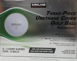Kirkland Signature Costco Golf Three Piece Urethane Cover Total 12 Balls. Fixed Price $22.72.
