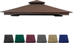 Replacement Gazebo Cover For Sunjoy 10X12 Regency Ii - Brown, Durable & Stylish. Fixed Price $133.99.