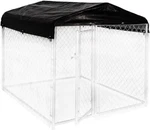 Premium Outdoor Dog Kennel Cover With Steel Frame 5' X Waterproof Canopy-. Fixed Price $70.39.