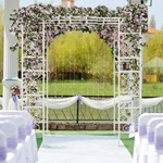 Sqaure Wedding Canopy Chuppah Arch Flower Backdrop Stand Garden Backyard Gazebo. Fixed Price $149.93.