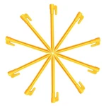 10PCS Tent Ground Stakes Pegs Camping Soil Patio Gardening Heavy Duty. Fixed Price $9.09.