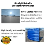 Mqoutdoor 10X10 Canopy Tent Sidewalls, Silver Coated, 1PC With Rope. Fixed Price $20.00.