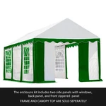 Shelterlogic Enclosure With Windows For Party Tent, 10 Ft. X 20 Green And.... Fixed Price $249.99.