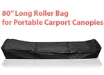 Carport Canopy 80" Long Roller Bag Portable Garages Storage Shed Wheeled Shelter. Fixed Price $84.99.