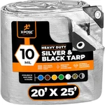 Xpose Safety STH-2025-X Heavy Duty Tarp, Ft, 10 Mil, Silver/black,. Fixed Price $76.49.