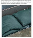 5 Pack Sandless Garage Water Barrier Flood 16 X 24 In. Fixed Price $18.88.