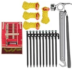 Tent Stakes Camping Hammer Pegs Canopy Tools 9.84FT Ropes Portable. Fixed Price $36.34.