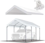 10'X20' Upgraded Carport Replacement Top Canopy 10&APOS; 20&APOS;, White. Fixed Price $120.64.