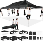 Cobizi 13X26 Heavy Duty Pop Up Canopy With Sidewalls Party Tent Outdoor Wedding. Fixed Price $609.99.
