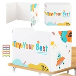 24 Pcs Privacy Boards Student Desk Dividers Cardboard Try Your Best Shield. Fixed Price $38.06.