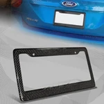 1 X TYPE-2 Real Carbon Fiber License Plate Cover Frame Front & Rear Universal. Fixed Price $18.99.