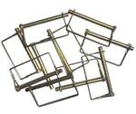 10PC 5/16" Gold Trailer Lock Pin, Square Heavy Duty Goliath Industrial LCPTC516. Fixed Price $20.99.