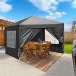 10' X Ez Pop Up Gazebo Canopy Tent Camping Beach With 4 Removable Walls Bag. Fixed Price $77.89.
