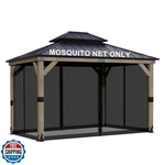 Bps 10' X 13' Gazebo Universal Mosquito Netting Screen Replacement, 4-PANEL. Fixed Price $79.99.