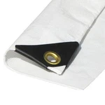 6'X12' Mil White Tarp Extra Heavy Duty 3 Ply Reinforced Canopy Oz Laye.... Fixed Price $54.01.