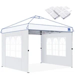 Fanpat Church Window 10X10FT Sidewalls For Pop Up Canopy, 2 Pcs, White. Fixed Price $54.25.