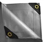 12 Mil Heavy Duty Silver Tarp Canopy Tent Carport Cover Uv All-weather Tricoated. Fixed Price $155.99.