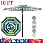 Garden Patio Umbrella 10FT Outdoor Market Table Canopy W/ Push Button Tilt,crank. Fixed Price $67.99.