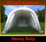 Carport 20'X12' Grey - Garage Storage Canopy Shed Round Top. Fixed Price $429.99.