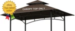 Grill Gazebo Replacement Canopy Top - 5'X8' Outdoor Bbq Tent Roof Cover Double. Fixed Price $36.37.