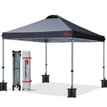 Mastercanopy Durable Ez Pop-up Gazebo Tent With Roller Bag (2.5X2.5M,BLACK). Fixed Price $153.24.