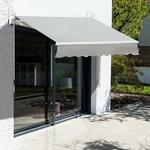 8'X7' Retractable Sunshade Awning Canopy With Manual Crank For Patio Deck Window. Fixed Price $169.99.