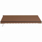 16' X 10' Manual Retractable Patio Awning Sun Shade Uv Resistant Brown. Fixed Price $281.99.