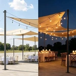 Apluschoice String Light Poles 10FT 6 Pack Heavy Duty Post For Outdoor Cor. Fixed Price $999.90.