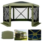 Vevor Side Pop Up Gazebo Screen Tent 10X10 Ft For 6-8 Persons Camping Backyard. Fixed Price $169.99.