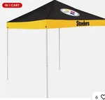 Pittsburgh Steelers 9 X Canopy Tent. Nfl Shelter.tailgate Shade. Bbq. Fixed Price $159.00.