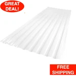 26 In X Ft Brick Polycarbonate Roof Panel Corrugated Strength Fiberglass White. Fixed Price $41.99.