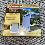 Coleman Sunwall Accessory 10X10 Canopy Tent, Shade Side Model #2000008345. Fixed Price $39.95.