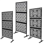 75" Height Metal Privacy Screens Panels, Free Standing For Patio,garden. Fixed Price $105.55.