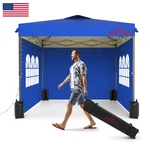 Benass 10X10 Pop Up Canopy Tent Sidewalls Easy Heavy Duty Blue Perfect For. Fixed Price $252.48.