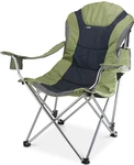Picnic Time Reclining Camp Green Foldable Chair With Carrying Case 5060. Fixed Price $123.75.