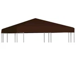 Vidaxl Gazebo Top Cover 9.1 Oz/yd 9.8'X9.8' Brown, 46621. Fixed Price $48.91.
