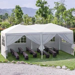 Quictent 10X20FT Ez Pop Up Canopy Wedding Party Folding Gazebo W/ Sidewalls. Fixed Price $189.99.