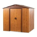 Metal Storage Shed 6' X Tool House W/ Doors Waterproof For Garden Lawn. Fixed Price $289.99.