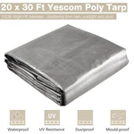 Yescom 20X30FT 10-MIL Plastic Tarp Waterproof Heavy Duty Cover Shade Canopy Farm. Fixed Price $92.90.