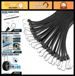20 Pack 31'' Adjustable Rubber Tarp Straps - Epdm Bungee Cords With Hooks For Se. Fixed Price $62.69.
