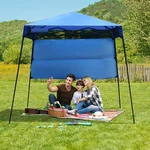 7X7 Ft Slant Leg Pop-up Canopy Tent Shelter Adjustable Portable Carry Bag Blue. Fixed Price $74.49.