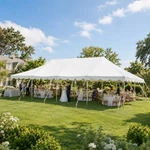 20 X 40 Canopy Party Tent White Commercial Backyard Event Waterproof Gazebo. Fixed Price $999.99.
